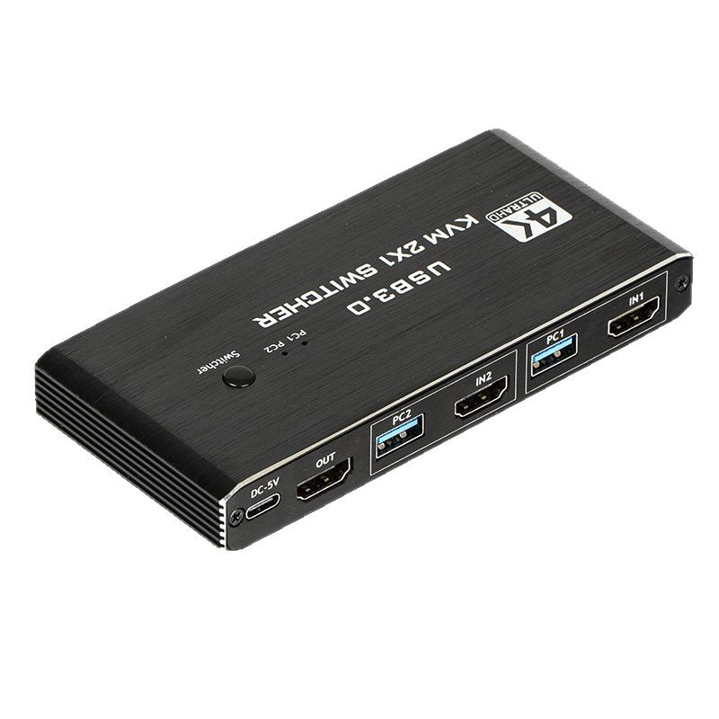 KVM-переключатель для нескольких компьютеров, 4K 60 Гц с расширением USB 3.0/2.0