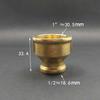 1/8" 1/4" 3/8" 1/2" 3/4" 1" BSPP Female Brass Coulper Equal Reducer Pipe Fitting Connector Adapter Water Fuel Gas Oil