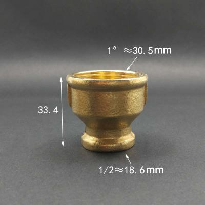 1/8" 1/4" 3/8" 1/2" 3/4" 1" BSPP Female Brass Coulper Equal Reducer Pipe Fitting Connector Adapter Water Fuel Gas Oil