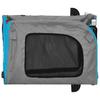 Bicycle Trailer for Dogs Blue and Grey Oxford Fabric and Iron