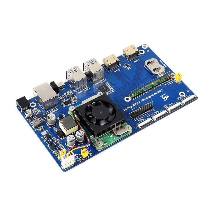 Низкошумный вентилятор охлаждения с радиатором-наклейкой для Raspberry Pi CM4