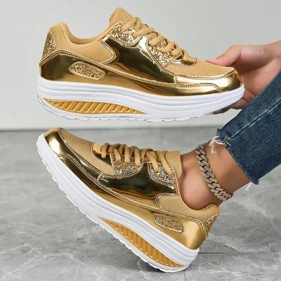 Дышащие женские повседневные кроссовки из сетки, вулканизированная обувь на шнуровке, женские кроссовки на платформе, женская обувь, большие размеры, Zapatos De Mujer