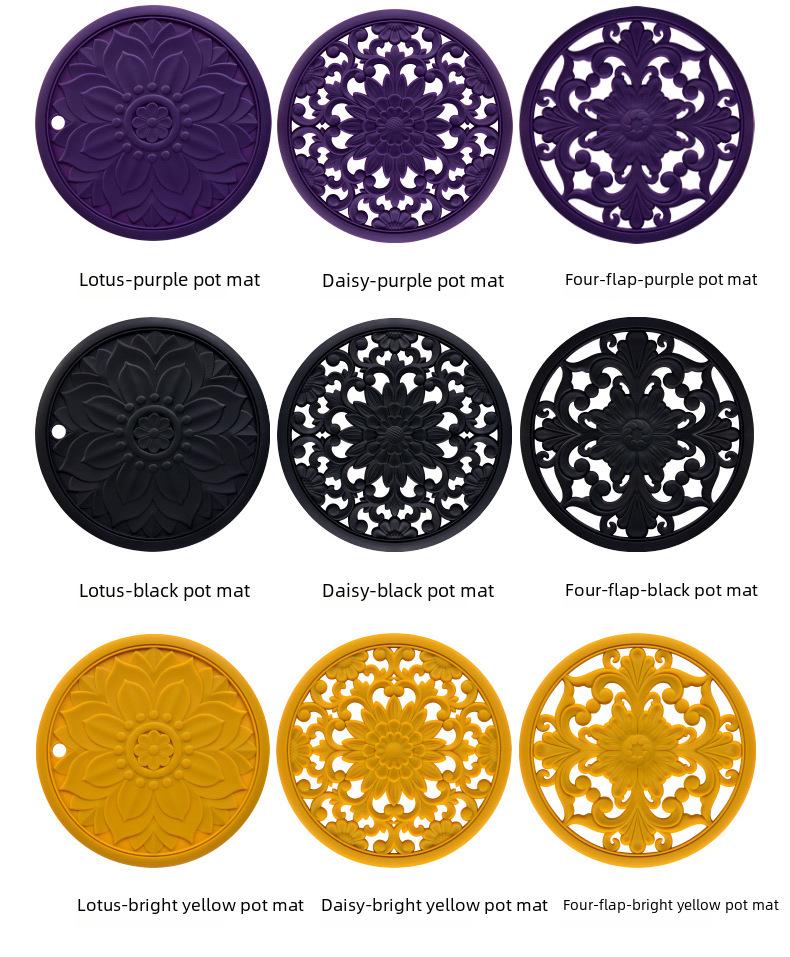 **Термостойкая силиконовая подставка - Классический китайский дизайн**