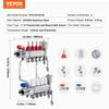 4-Branch Radiant Heat Manifold 1/2" PEX Tubing Floor Heating Manifold Set