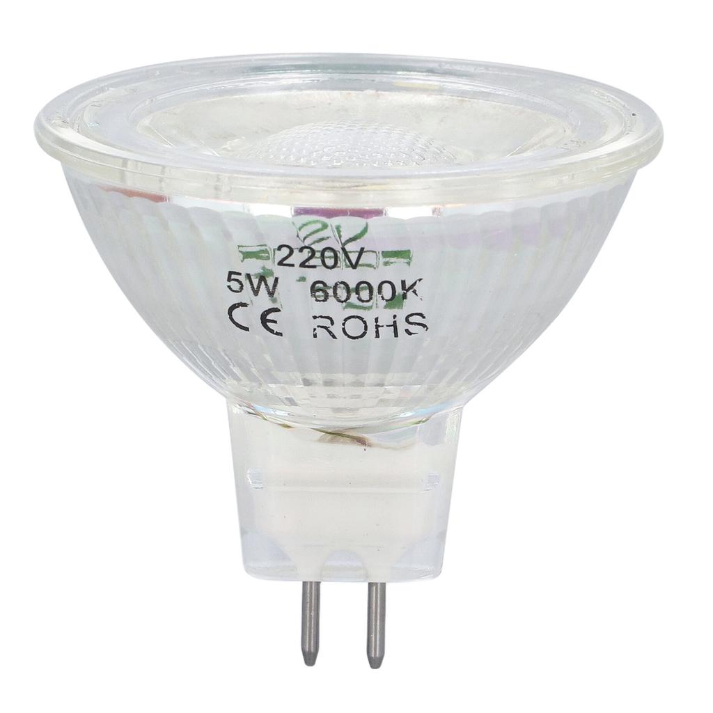5 Вт COB светодиодная лампа стекло MR16 лампа с регулируемой яркостью точечная лампа для спальни гостиной 220 В