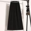 DIMANAF 2024 Осень Зима Плюс Размер Длинные Женские Юбки Однотонные А-силуэта Большие Размеры Женские Элегантные С Высокой Талией Новые Юбки