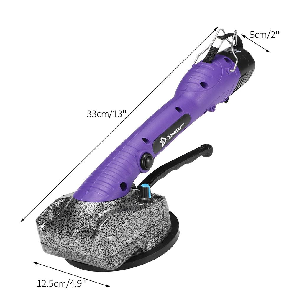 1500W Tiling Tiles Machine Tile Vibrator Suction Cup 10 Gear Adjustable Automatic Floor Vibrator Leveling Tools with 2 Battery