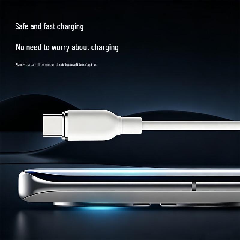 Baking 100 Вт USB-C на USB-C Силиконовый кабель для быстрой зарядки