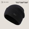 Мужская вязаная шапка-бини из чистой шерсти