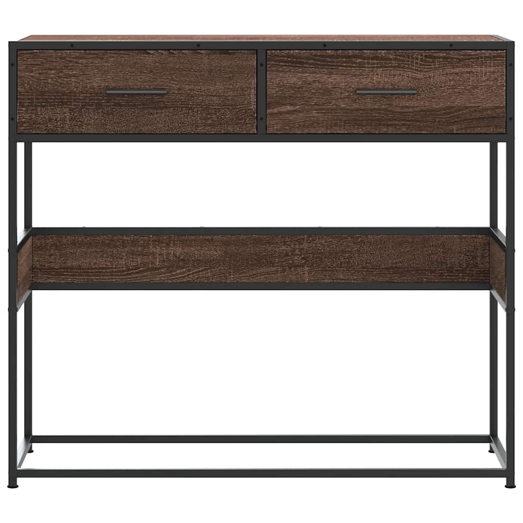Vidaxl Консольный столик, Коричневый дуб, 90x35x80 см