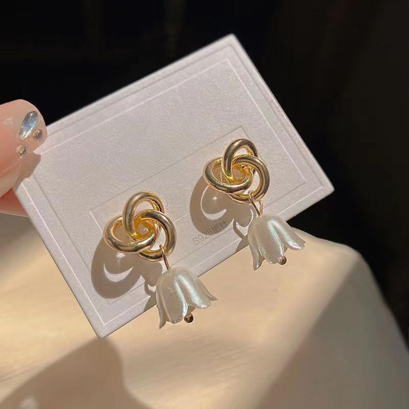 Серьги из стерлингового серебра «Ландыш» — элегантные, модные, универсальные летние серьги в лесном стиле для женщин