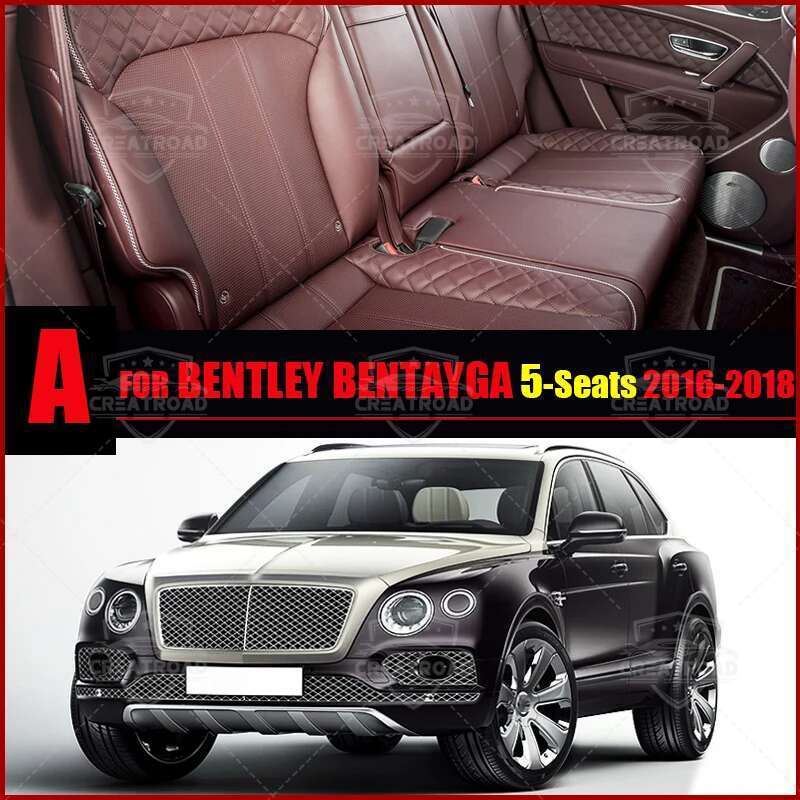 Автомобильные коврики для пола для Bentley Bentayga 4-местный/5-местный 2016 2017 2018 Накладки для ног Автомобильный ковер Покрытие Аксессуары для интерьера