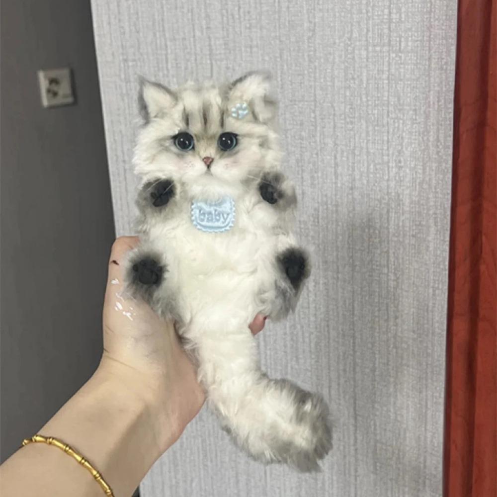 Креативная ручная работа Скрученная палочка Подвеска Маленький котенок Плюшевый брелок Материалы для DIY Подарки Скручивающаяся палочка Игрушка-кукла котенка