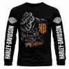 Мужская футболка Harley Davidson с длинным и коротким рукавом, 100% хлопок, размеры от S до 6XL