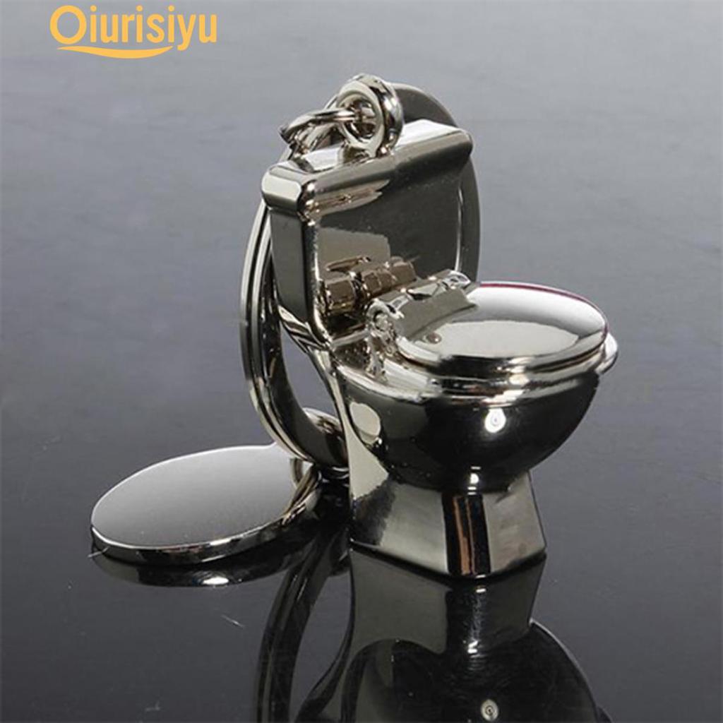 3D Pendant Toilet Keychain Simulation Mini Keyring