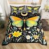 Butterfly Duvet Cover Set Queen King Size 3D Printed Bedding Quilt Cover Set For Girls Kids Teens 3 Piece Set 2 Pillowcases