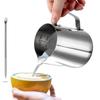 Milk Pitcher, Daily Art 330ml12fl.oz. Stainless Steel Milk Cup Milk Frother Pitcher Milk Jug