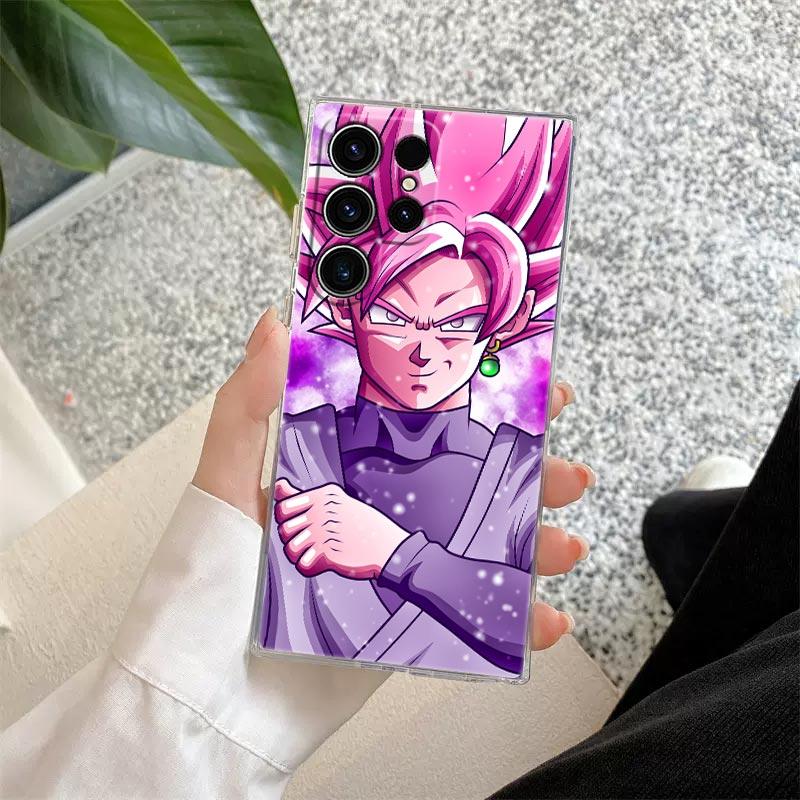 Goku Vegeta Super Saiyans Anime S26 Ultra Case For Samsung Galaxy S25 S26 S24 S23 Ultra S22 S20 Plus S21 FE 5G Clear Phone Cover
