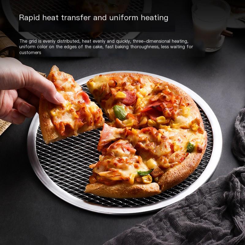 8-13 дюймов многоразовый антипригарный противень для пиццы бесшовный сетчатый алюминиевый сплав посуда для выпечки кухонные принадлежности круглый противень для блинов пиццы
