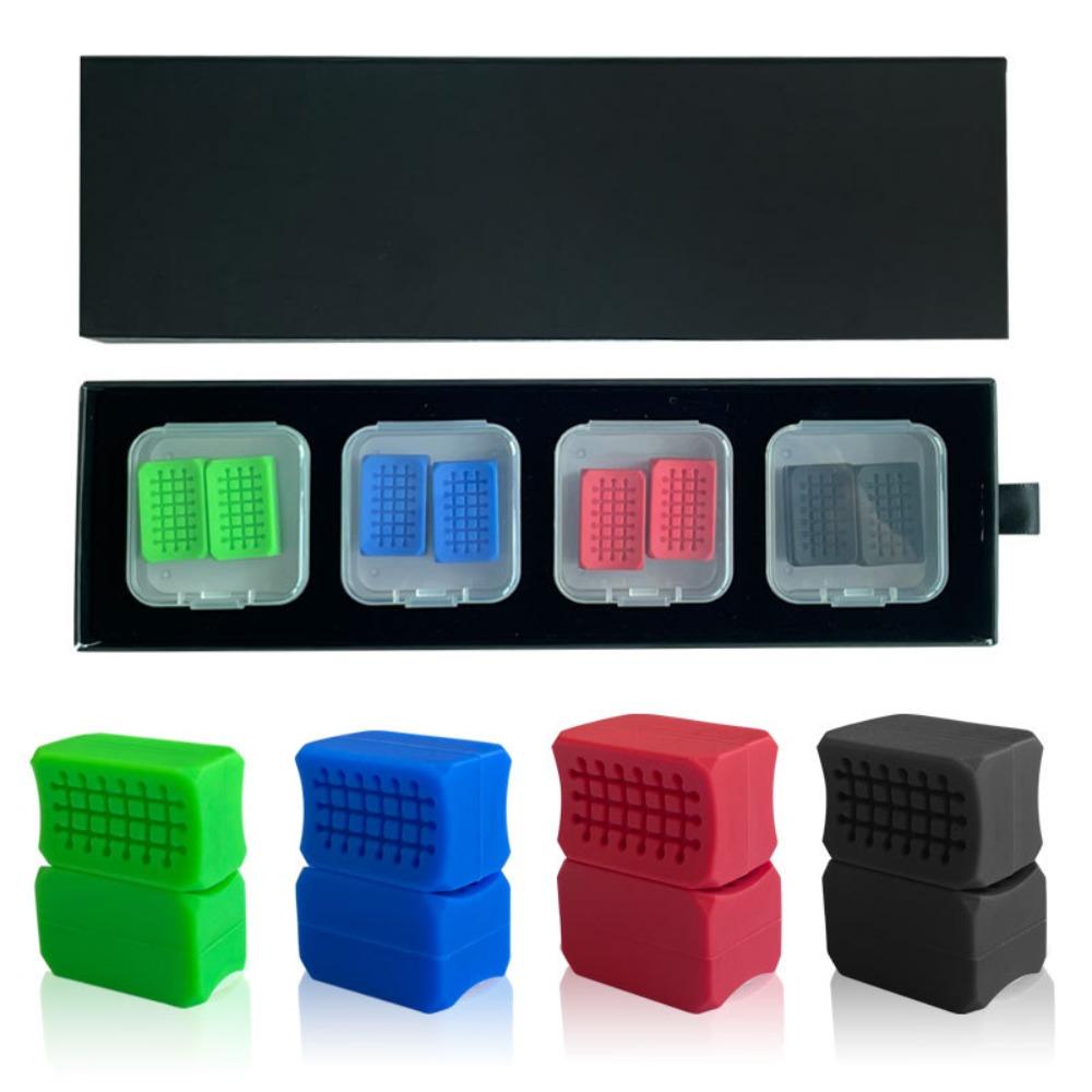 2PCS Food Grade Silicone Jaw Exerciser Tear Resistance Face Fitness Ball Jawliner Facial Chew Lips