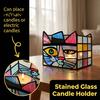 Corgi Relief Storage Container Stained Glass Style Pen Holder, Unique Acrylic Desktop Organizer, 3D Home Office Desk Supplies Embossed Pattern Planter