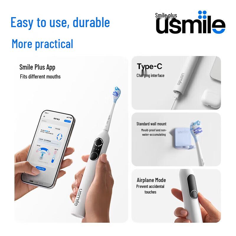 usmile P20 PRO Умная звуковая электрическая зубная щетка вилка CN (адаптер в комплекте)