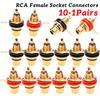 2-20 шт. RCA гнездо разъемы цинковый сплав золотое покрытие female RCA jack разъем аксессуары RCA female штекер аудио гнездо