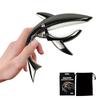 KASELIN One Touch Shark Shape Pick Guitar Capo Capo для электрогитары Capo для укулеле Capo для гитары Высококачественный цинковый сплав Крепко держит струны (черный)