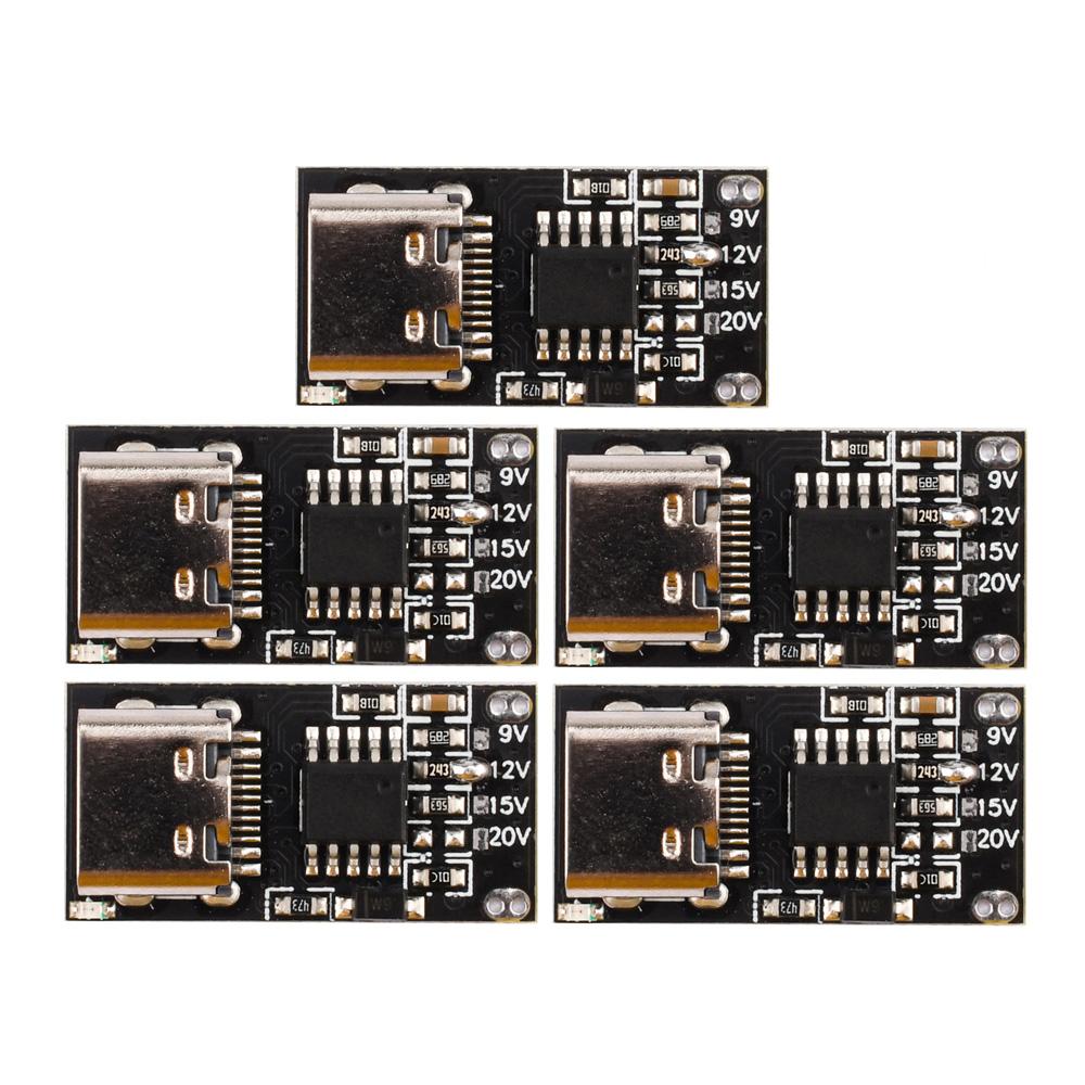 5 шт. Плата-обманка PD/QC Type-C Модуль повышения USB PD3.0/2.0 QC3.0/2.0 Детектор опроса триггера Type-C Быстрая зарядка питания