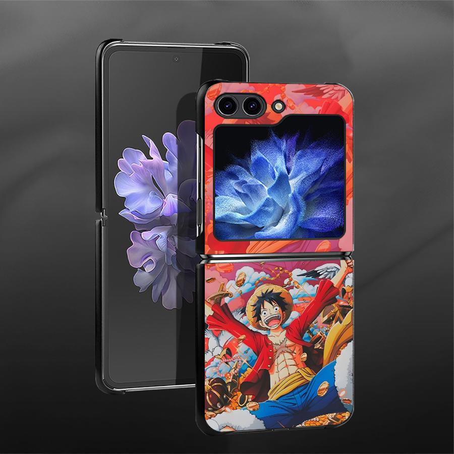 Чехол для телефона One Piece Крутой Луффи Зоро для Samsung Galaxy Flip3 Z Flip 7 6 5 4 3 Flip6 Flip4 Flip5 Flip7 FE