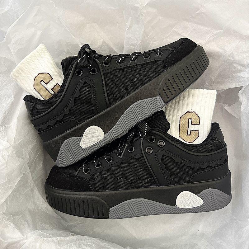 2024 Симпатичные женские кроссовки с круглым носком, синяя платформа, удобные студенческие модные мужские туфли, вулканизированные, на шнуровке, Zapatillas Mujer