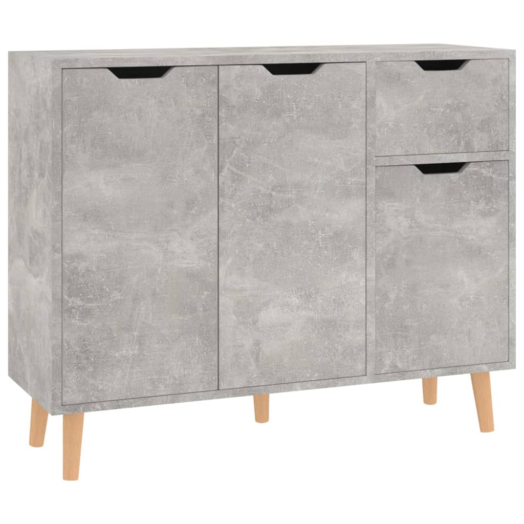 Vidaxl Szafka, Szarość Betonu, 90X30X72 Cm, Materiał Drewnopochodny