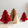 Honeycomb Paper Christmas Tree 3D Foldable Accordion Xmas Tree Winter Tabletop Centerpiece for Holiday