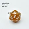 Cross-Border 20-Sided Acrylic Dice with Pearl Texture for Role-Playing DIY Accessories