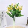 Artificial Flowers Lily of the Valley 7 Branches Fake Plastic Lily Flower Bridal Bouquet Wedding Party Decor Flores Artificiales