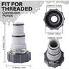 INTEX threaded and clamp hose adapters for 1.5 and 1.25 inch hoses, suitable for combinations of filter pumps.,zxl