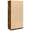 Wardrobe Smoked Oak Finish 100 x 50 x 200 cm Engineered Wood