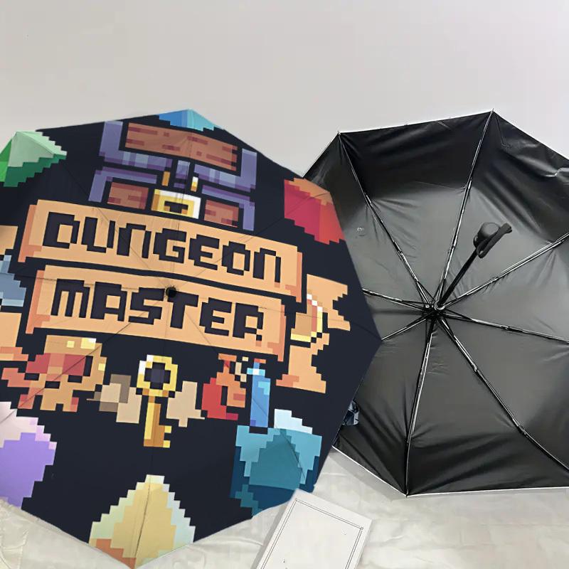 1pc Dungeon Master Themed Umbrella for Men & Women, Valentine's Day Christmas Decorative Umbrell096