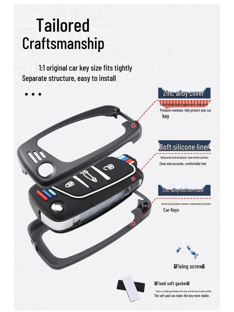 Чехол для ключа Dongfeng Peugeot для моделей 207, 301, 308, 408, 508 и 3008 с логотипом.