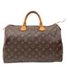 Used Monogram Speedy 35 M41524 Boston Bag Canvas Brown Authentic 1206