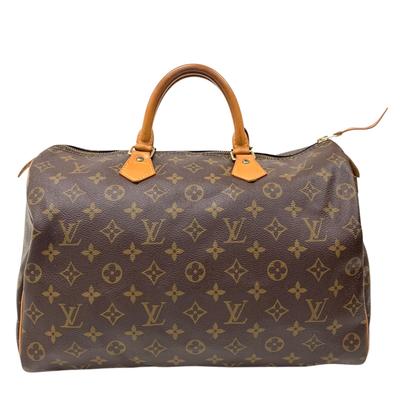 Подержанная сумка Monogram Speedy 35 M41524 Бостонская сумка Канва Коричневый Аутентичная 1206
