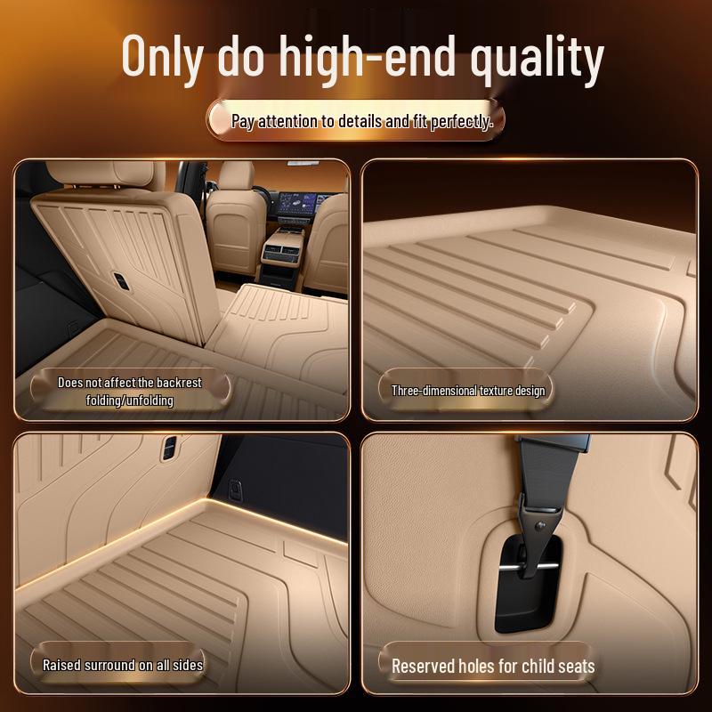 Коврик в багажник TPE25 для Wuling Xingguang 730 7-местный: Декоративный коврик для пола автомобиля