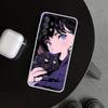Милый черный кот Девочки Аниме Чехол для телефона для Samsung Galaxy A12 A22 A32 A52 A72 A02S A51 A50S A31 A20S A10S Note 20 Ultra 10