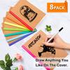 Feela Craft Notebook A5 60 Hatron Travel Composition School Supplies 8-Pack Softcover, Waterproof, Pages, Lined, Thread-Bound, Notebook, Diary,