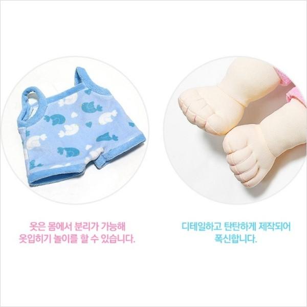 Кукла Toosi Bebe Bodle Blue Pink, синяя, розовая, Популярные игрушки для корейских детей