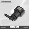 A ABSOPRO Car Fuel Line Hose Quick Release Connector 90 Degree 5/16 Inch 7.89mm
