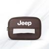 AIY5   PU Leather Car Tissue Box Armrest Paper Towel Storage Bag For Jeep Grand Cherokee Wrangler JK Gladiator Compass Renegade Patriot