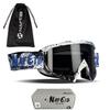 1Pcs Multi-Color Noseless Moto Goggles - UV400 Impact-Resistant, Waterproof & Windproof, Adjustable Strap for All Head Sizes