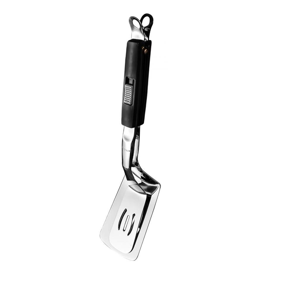 Slotted Design Steak Spatula Tongs Anti-scald Steak Flipping Clip Stainless Steel Grill Clamp  Home