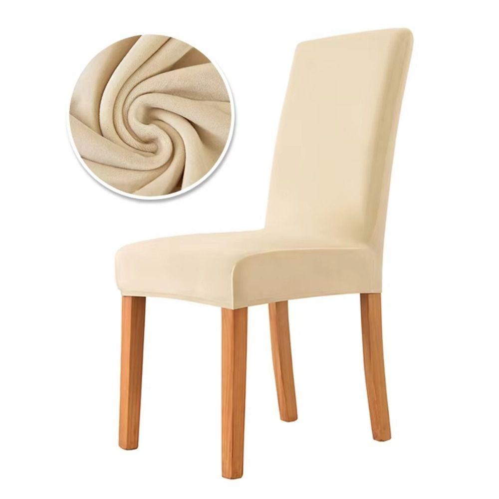 Thickened Plush Chair Cover Dust-Proof Chair Protector Universal Full Wrap Stool Cover Restaurant